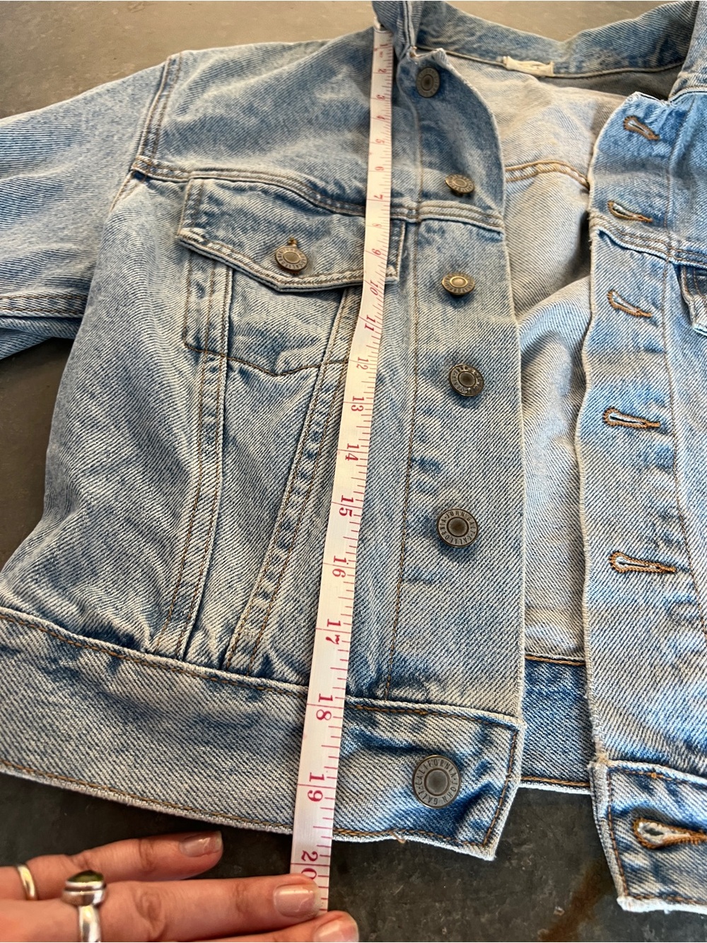 Brandy Melville John Galt Denim Jean Jacket - Picture 7 of 12